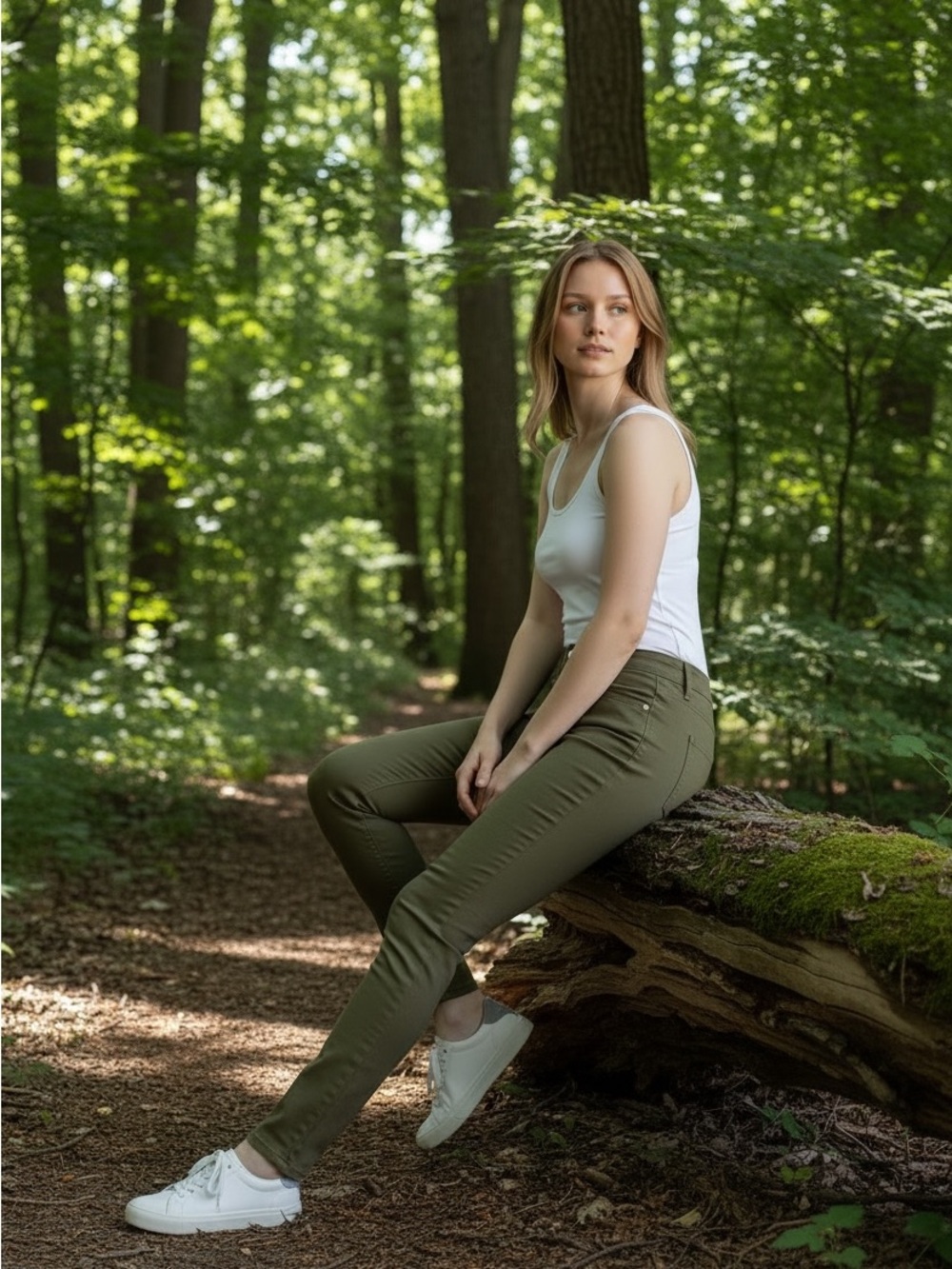 Celebrity Pink Olive Green Skinny Jeans